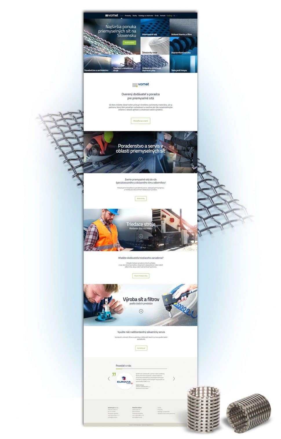 Referencia nová web stránka Vomet - magnetica.sk