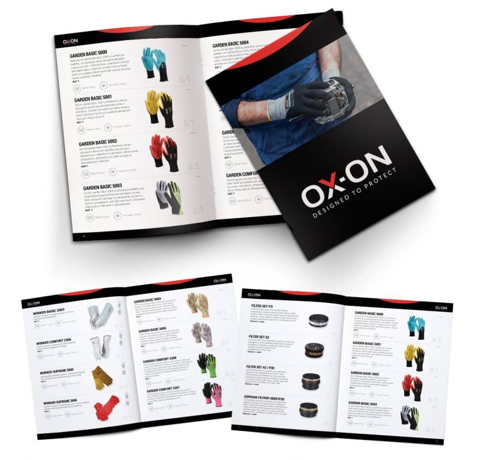 grafický dizajn a tvorba katalógu pre Ox-On