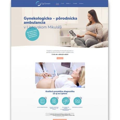Webdizajn a tvorba webstránky na mieru pre gynekologickú ambulanciu
