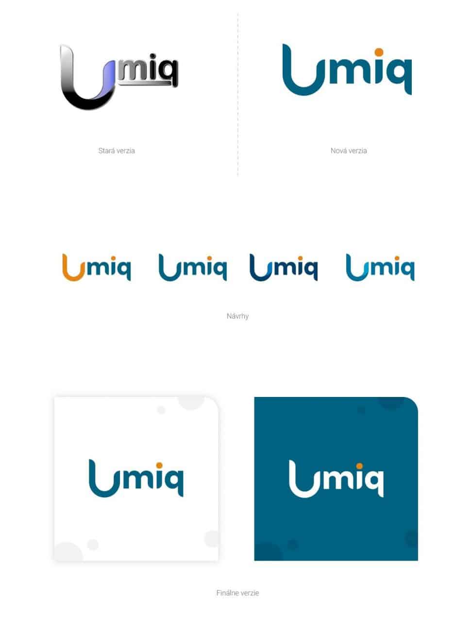 grafický dizajn a tvorba loga pre umiq.sk