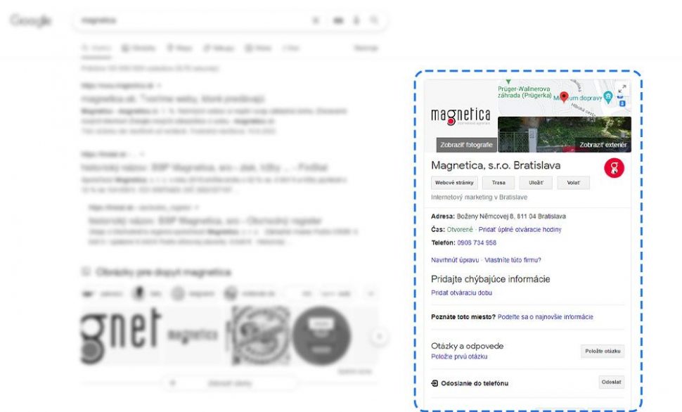 Vytvorenie a správa firemného profilu Moja firma na Google