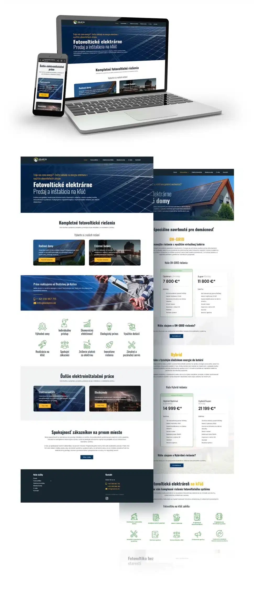 Tvorba webstránky pre Solar SV